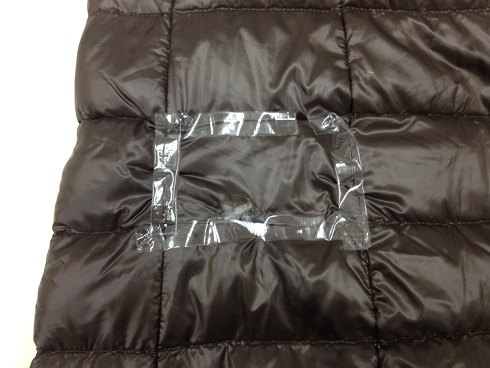 ダウンジャケットの破れ復元（修理痕が残らない事例）before