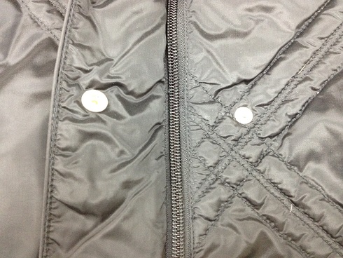 ダウンコートの壊れたファスナーを交換するafter