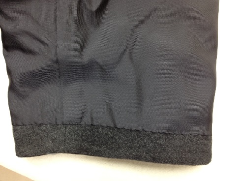 コート裏地(袖口)のすりきれ修理after