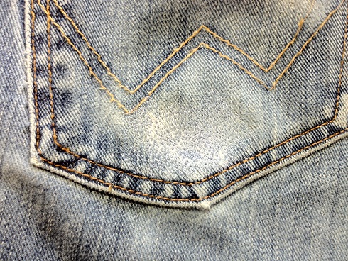 ジーンズポケットのリペアafter